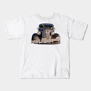 1937 Plymouth 2 Door Slant Back Kids T-Shirt